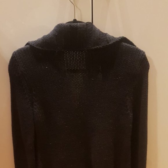 Women's Dark Blue/Black Sweater Top - Picture 2 of 5